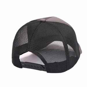 High Quality 6-Panel 112 Cap Style Structured Mesh Retro Portable Trucker <b>Hat</b> with Leather Patch Logo - Product Image 5