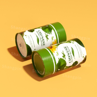 Hochwertige Kräutertee-Verpackung Flachboden-Röhre Maßgefertigte Matte Zylinderförmige Teebeutel Grüntee-Papierröhre