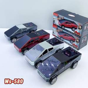 Altavoz <span class=keywords><strong>de</strong></span> coche Cybertruck <span class=keywords><strong>de</strong></span> 15W, Mini altavoz RGB portátil inalámbrico clásico, tipo C USB, camión con enchufe para Tesla al aire libre, 1200mAh - Product Image 6