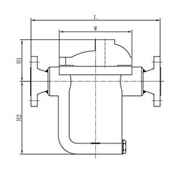 Trappola a vapore a secchio invertito in acciaio fuso - Product Image 3