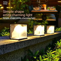 Mini lampe murale solaire à 5 LED, abat-jour en PC, allumage/extinction automatique, éclairage extérieur pour cour