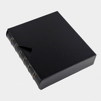 Vente en gros Classeur étanche en cuir PU à 3 anneaux compatible avec les pochettes de coffre-fort pour cartes de collection