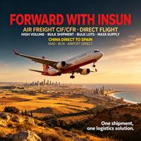 CIF CFR Luftfracht Internationale Spedition Massenguttransport Direktflug China nach MAD BCN Flughafen Spanien
