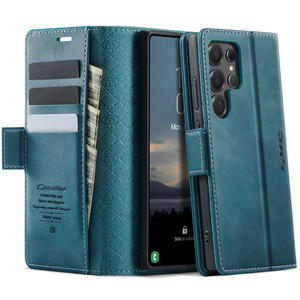 Pour <span class=keywords><strong>Samsung</strong></span> S25 Ultra S24 Plus S23 FE <span class=keywords><strong>S22</strong></span> S21 S20 Couverture <span class=keywords><strong>CaseMe</strong></span> 033 RFID Blocage Portefeuille Vintage En Cuir Antichoc Téléphone Cas - Product Image 1