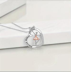 Collar de Plata de Ley con Diseño de Bailarina, Joyería de Baile, Regalo para Animadores, Novedad 2025 - Product Image 6