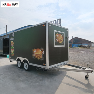 Kiosque à frites, chariots à café, remorques bar mobiles, remorques de concession pour hot-dogs et restauration rapide, en fibre de verre et aluminium, remorquables - Product Image 5