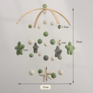 Mobile per Culla in Lana, Decorazione per <span class=keywords><strong>Cameretta</strong></span> Neonati, Regalo per Neonati, Arredo Casa - Product Image 3