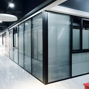 Sản xuất tại Trung Quốc hiện đại tự làm kính phân vùng tường cho văn phòng nhà cao tường trang trí đứng phân vùng - Product Image 3