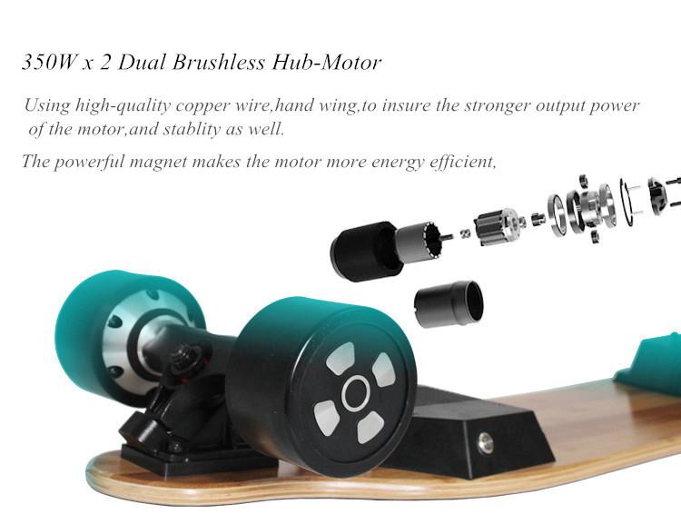 Stock Dual Hub Motor Adult  Best Electric Longboard Skateboard