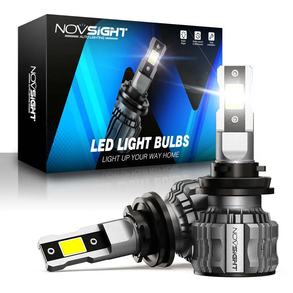 NOVSIGHT N72 H4 led פנס COB שבב 15000lm 72W 9005 9006 9007 H1 H3 H7 H11 led אורות נורות אוטומטי רכב פנס מנורה