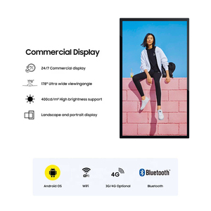 27 inch treo tường tiêu chuẩn trong nhà LCD kỹ thuật số biển quảng cáo hiển thị mỏng thiết kế màn hình cảm ứng <span class=keywords><strong>kiosk</strong></span> - Product Image 3