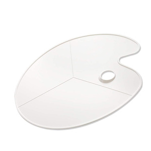Fournitures d'art <span class=keywords><strong>Palette</strong></span> <span class=keywords><strong>de</strong></span> <span class=keywords><strong>peinture</strong></span> en plastique ovale antiadhésive pour <span class=keywords><strong>peinture</strong></span> à l'aquarelle <span class=keywords><strong>acrylique</strong></span> - Product Image 1