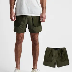 Short pour homme avec logo personnalisé Pantalon de jogging léger pour entraînement Short de course athlétique Short d'entraînement de gymnastique Short en coton