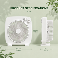 Ventilateur de table 12 pouces blanc avec câble électrique, vente en gros OEM/ODM Guangzhou, Chine