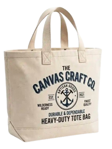 Foldable Canvas <b>Market</b> <b>Bags</b> with Spacious Compartment and Durable Handle Construction for Shopping Trips Trade Events Boutique - Product Image 3