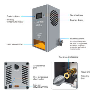 LASER TREE 20W Module de gravure laser CNC à puissance <span class=keywords><strong>optique</strong></span> avec pièces d'équipement de coupe Lazer à <span class=keywords><strong>assistance</strong></span> pneumatique Livraison gratuite aux États-Unis - Product Image 6
