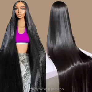 Top Cao Sdd Nguyên Việt 13*4 Đầy Đủ Tóc Giả Tóc Con Người 10-28 Inch Xương Thẳng Màu Sắc Tự Nhiên Trong Suốt Ren Top End Dài Tóc Giả - Product Image 4