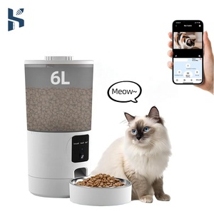 Distributore Automatico di Cibo per Animali Domestici Intelligente con Telecamera HD, WiFi, App Remota, Alimentazione Programmata per Cani e Gatti, Capacità 6L, Impermeabile IPX5, Compatibile con Android/iOS - Product Image 1