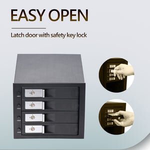 Rack <span class=keywords><strong>de</strong></span> Almacenamiento <span class=keywords><strong>para</strong></span> Servidor/NAS: <span class=keywords><strong>Carcasa</strong></span> Móvil <span class=keywords><strong>para</strong></span> Discos Duros <span class=keywords><strong>de</strong></span> 4 Bahías <span class=keywords><strong>de</strong></span> 3.5 Pulgadas con Intercambio en Caliente <span class=keywords><strong>para</strong></span> Bahía <span class=keywords><strong>de</strong></span> 5.25 Pulgadas - Product Image 2