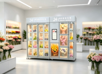 Máquina Expendedora de Flores Compacta, Máquina Expendedora de Flores Refrigerada con Control de Temperatura