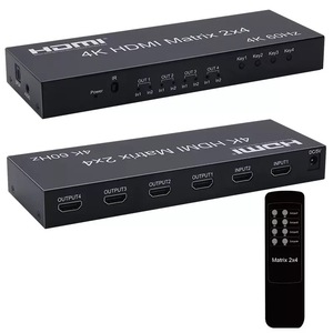 4K 2x4 <strong>HDMI</strong> Matrix 2 in <strong>4</strong> Out with <strong>4</strong> Audio <strong>Output</strong> V2.0 <strong>hdmi</strong> matrix 2x4 Support Audio - Product Image 3