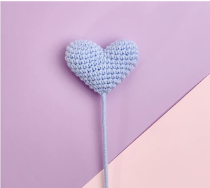 Hot Selling Handmade Cotton Fabric Classic Style Tulip <strong>Heart</strong> Shaped Flower Gift <strong>Craft</strong> Crochet <strong>for</strong> Lovers - Product Image 5
