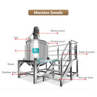 Machine de fabrication de gel désinfectant pour les mains et de savon liquide la plus populaire, avec pompe agitateur en acier inoxydable et moteur