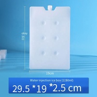 Blocs de glace HDPE réutilisés Aucune injection d'eau requise Glacière Tiramisu Glacière en cristal de glace avec gel