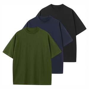 เสื้อยืดทรงบ็อกซ์คัทผู้ชายสั่งทำพิเศษ ผ้าคอตตอนคุณภาพสูง หนัก 240 กรัม ทรงครอปและโอเวอร์ไซส์ ทรงบ็อกซ์  ลายเรียบ สไตล์สตรีทแวร์ - Product Image 4