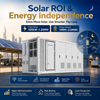 Système de stockage d'énergie hybride solaire-diesel de 1,5 MWh 750 kW en conteneur de 20 pieds pour la sauvegarde d'énergie commerciale