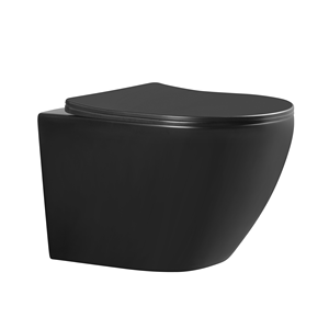 Nouveau style européen sans rebord en céramique blanche accrocher toilette Wc Suspendu Wc ensemble de toilette - Product Image 2