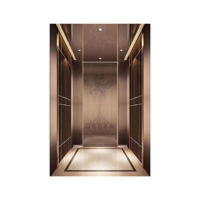 Ascenseur résidentiel économique NanTongFuJi, ascenseur pour passagers sans engrenage à courant alternatif, en acier inoxydable, sûr et durable, ascenseur domestique