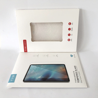 Emballage en papier kraft pour accessoires électroniques, avec coussin Pvc personnalisé pour téléphone portable, boîte d'emballage