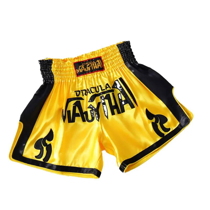 Kunden spezifische Muay Thai Fight Shorts Herren Boxen Mma Combat Grappling Fitness Kickboxen Kurze Bermuda de Combat Mma