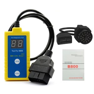 Outil de réinitialisation de diagnostic SRS Airbag professionnel B800, scanner OBD2 pour <span class=keywords><strong>BMW</strong></span> E34 E36 E38 E39 compatible 1997-2003, <span class=keywords><strong>réparation</strong></span> automobile - Product Image 2