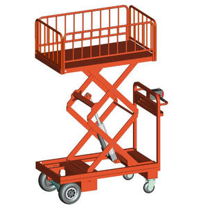 รถเข็นส่งของแบบยกไฟฟ้าสำหรับงานอุตสาหกรรม,พร้อมราวกั้นสำหรับรถบรรทุกสินค้างานหนัก - Product Image 2
