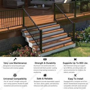 Sistema de Barandilla para Escaleras de Aluminio Moderno BH Railing G2, Resistente, con Garantía de por Vida y Opciones Personalizables - Product Image 4