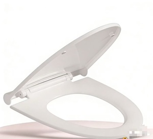 OUDU Tapa de <span class=keywords><strong>Inodoro</strong></span> de Diseño Moderno con Cierre Lento y Liberación Rápida, de PP, Frente Cerrado, Alta Calidad, Lavable, Plástico, para Baño, 2 Años de Garantía - Product Image 1