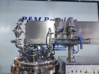 Mélangeur émulsifiant sous vide 200L avec contrôle PLC pour la fabrication de shampoing, de savon, de crème et de lotion