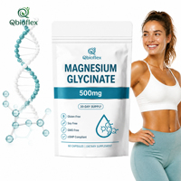 Qbioflex Offre Spéciale Nature Made Glycinate de Magnésium HALAL Sans Gluten Compléments de Magnésium en Capsules pour Adultes