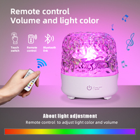 Controfor à distance pour la maison en plein air décor de fête chambre à coucher multicolore dynamique ondulation de l'eau projecteur de lumière avec haut-parleur