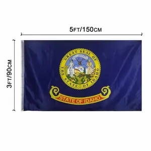 100% polyester livraison rapide impression numérique <span class=keywords><strong>USA</strong></span> drapeau de l'état américain Idaho - Product Image 1