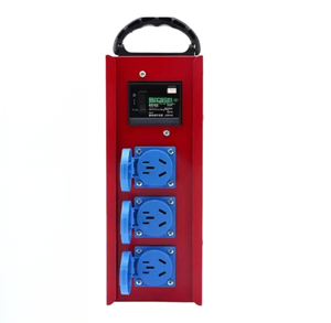 3 Gang Industrial Metal Waterproof Junction Box with 5 Pin <b>Sockets</b> 10/16A & RCD Protection , Portable <b>socket</b> box - Product Image 1