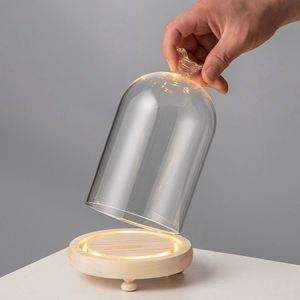 Vente en gros de fleurs éternelles sous cloche en verre transparent, fabricant de boîtes mystères d'aromathérapie, décoration d'intérieur - Product Image 2