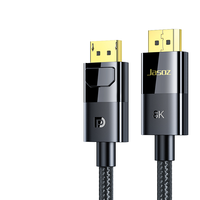 8K DisplayPort 1.4 1.5m Mâle Mâle VESA Câble Connecteur 32.4Gbps Bande Passante PVC Veste Paire Torsadée 4K pour Application Moniteur
