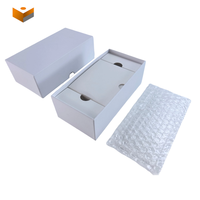 Boîte cadeau en papier vierge en gros, personnalisable avec logo, pour emballage de câble de chargeur de téléphone portable avec insert en papier