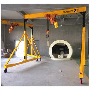 Fabrik preis 500 kg 1 Tonne 2 Tonne 3 Tonne 5 Tonne Mini einfach tragbar Ein Rahmen Portalkran Porzellan hersteller - Product Image 3