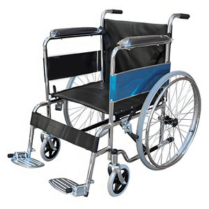 Fauteuil roulant manuel facile à manipuler, pliable, portable, avec siège de toilette, pour personnes âgées et handicapées - Product Image 1