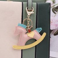 2025 Shenglu Luxe Cuir PU Charme Cheval Ailes d'Ange Sac Seau de Clé de Voiture avec Pendentif Poney Pégase Cadeau Économique avec Boucle Chaîne