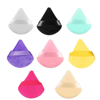 Beauty Planet Ensemble de 3 éponges de maquillage triangulaires en velours doux pour poudre libre, personnalisables